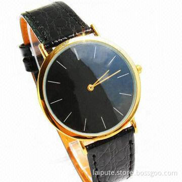 2013 new product hot selling promotional top branded leather watch with PC movement